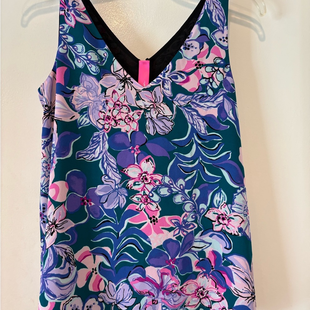 Lilly Pulitzer Florin reversible top Tanzania Midnight Garden